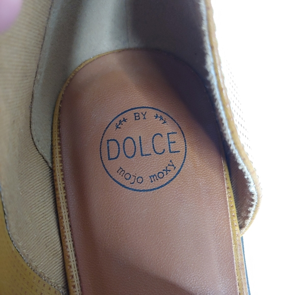 Dolce by Mojo Moxy Tan Orange Ankle Booties Size 8.5 - Picture 10 of 11